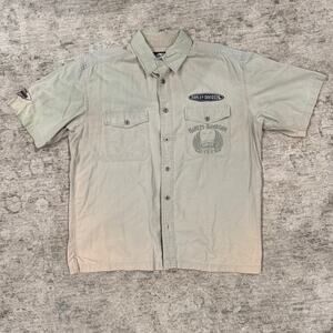 Harley Davidson Button Up Size L